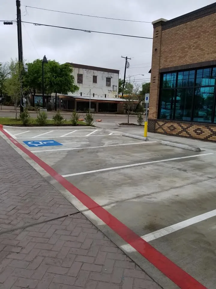 Parking lot striping project photo